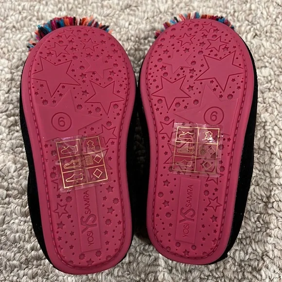 Yosi Samra toddler girls pom pom flats, size 6 NIB! - Picture 4 of 6
